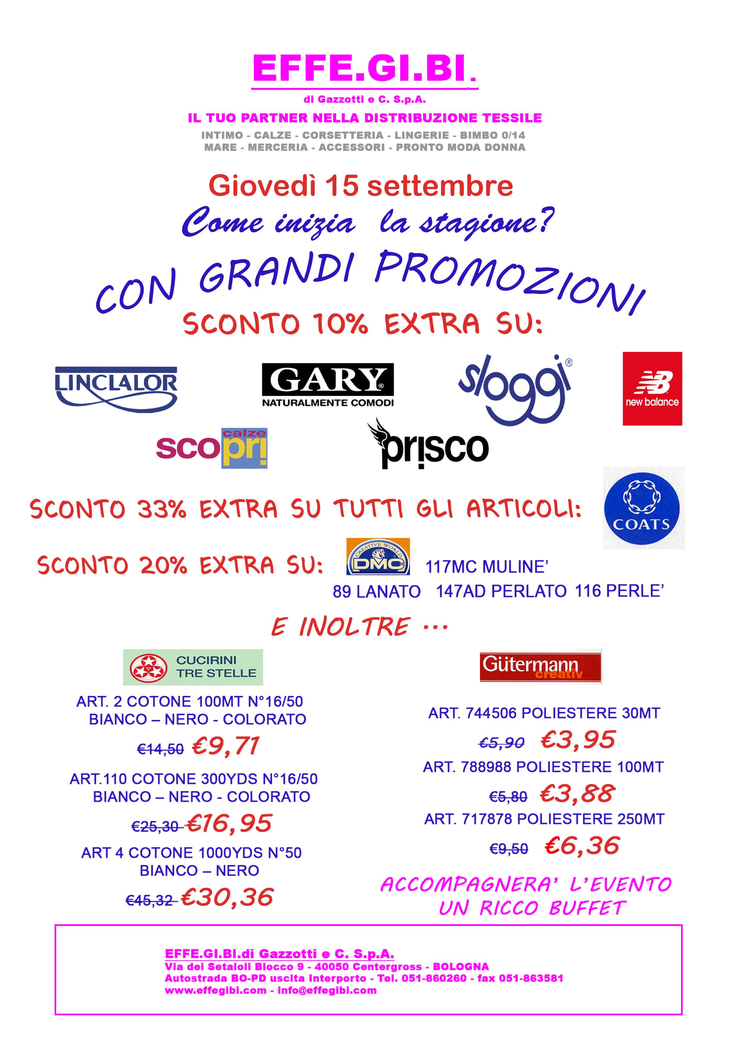 Thursday 15 September, Great deals in our store !