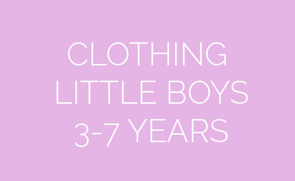 Clothing for little boys 3-7 years