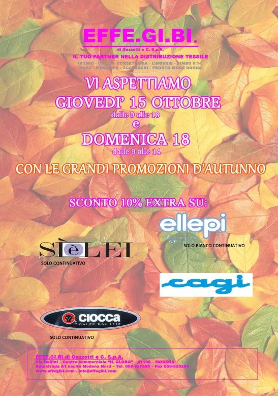 Apertura straordinaria sede di Modena - Domenica 18 Ottobre 2015