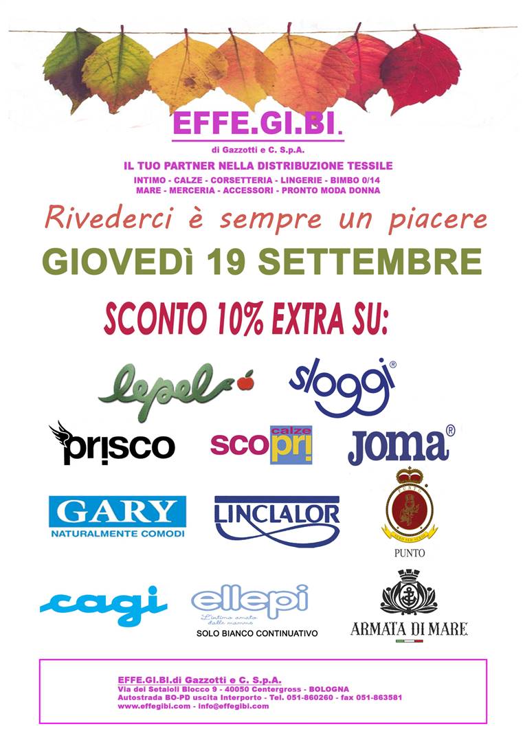 PROMOZIONI GIOVEDI&#39; 19 SETTEMBRE 2024