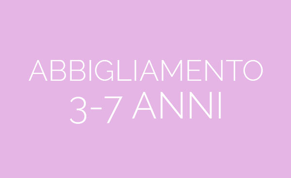 Abbigliamento 3-7 anni